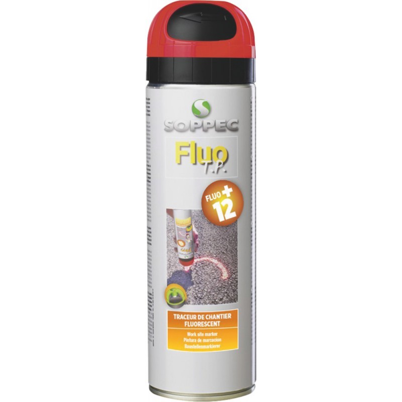 Farba geodezyjna Soppec FLUO TP pomarańczowa, fluorescencyjna 500 ml