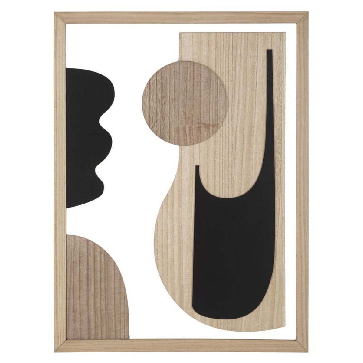 Dekoracja z Metalu i Drewna Geometryczny 7, MDF, Wielokolorowy, Seven Design