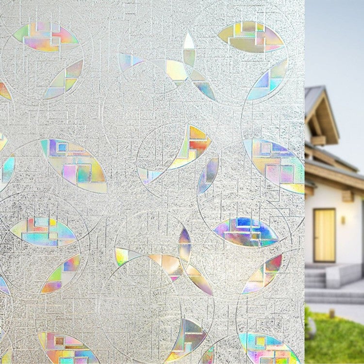 45 cm x 100 cm folia okienna z PVC anty-UV statyczna, przezroczysta, zdejmowana naklejka dekoracyjna do łazienki i szkła, ochrona przed ciepłem