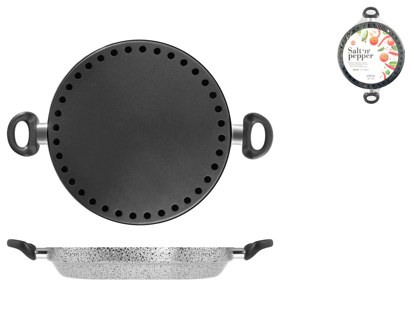APS 30019 Ciotola In Alluminio Antiaderente Rosso 26,5 Cm - 1,9 Litri, Adatta A Frigorifero E Forno, Ideale Per Insalate E Dessert