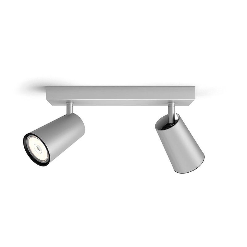 Lámpara de techo regulable PHILIPS - 2 focos - GU10 - metal - 93520 - 7