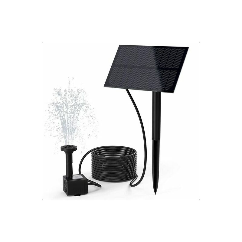 Fontanna solarna zewnętrzna, pompa fontannowa, fontanna zewnętrzna, fontanna ogrodowa i tarasowa