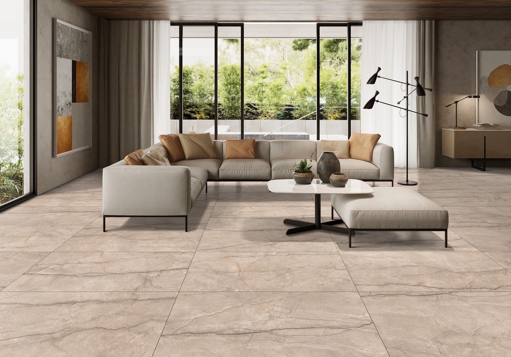 Carrelage sol/mur effet pierre STONE BROWN MAT CARVING L.120 x l.60cm - 2