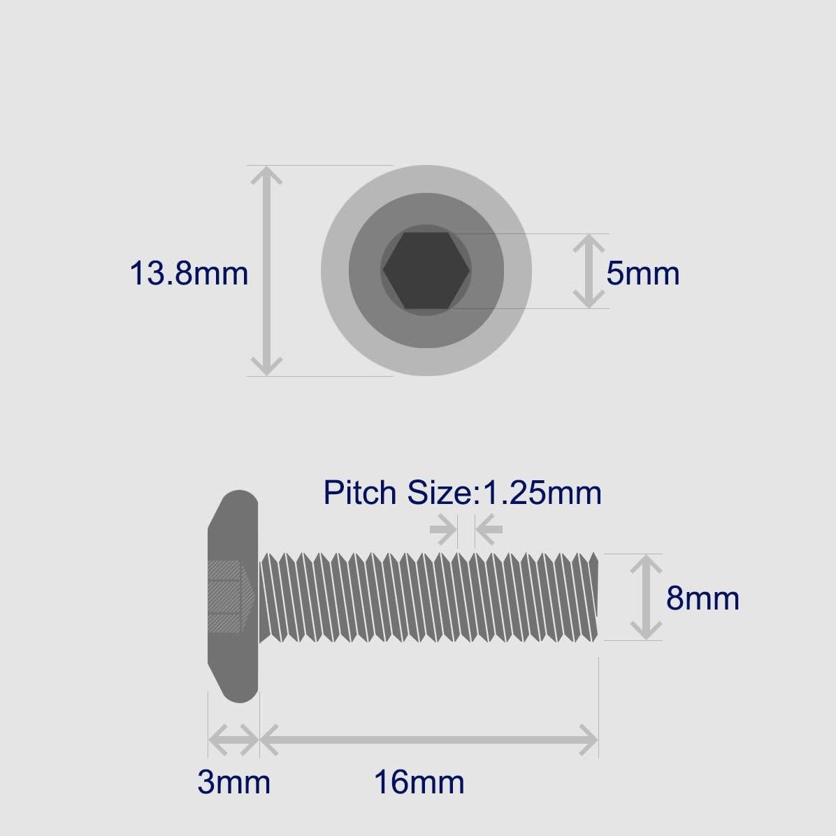 AGBERG - Viti A Testa Svasata M12 X 140 Mm (100 Pezzi) Con Esagono Incassato, In Acciaio Inox A2 V2A VA, Filettatura Completa In Acciaio Inox, DIN 7991/ISO 10642 - Foto 3