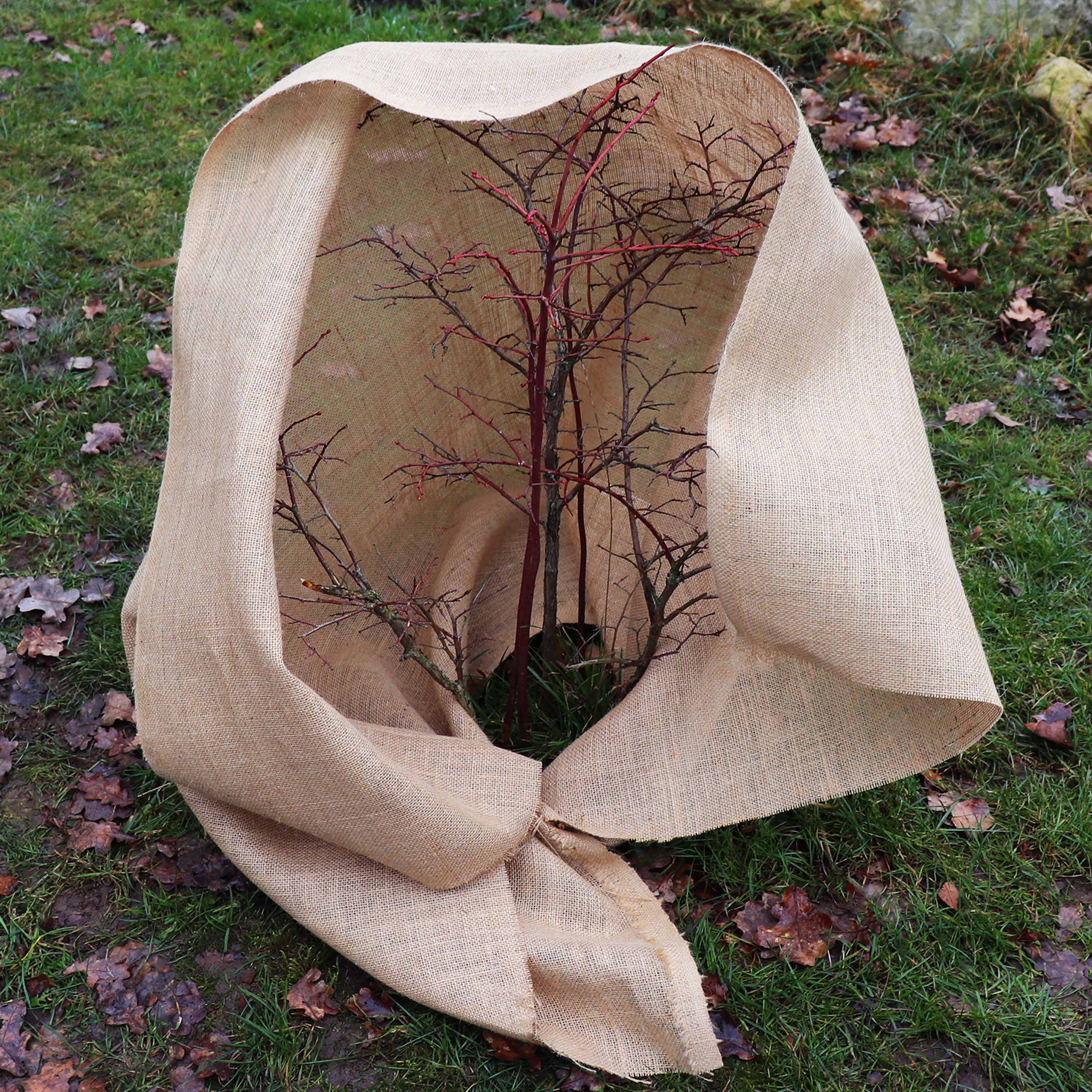 Tela de yute de 10 m x 1 m, 305 g/m², estera de yute, yute para jardín, tela de yute, arpillera, cinta de yute - 5