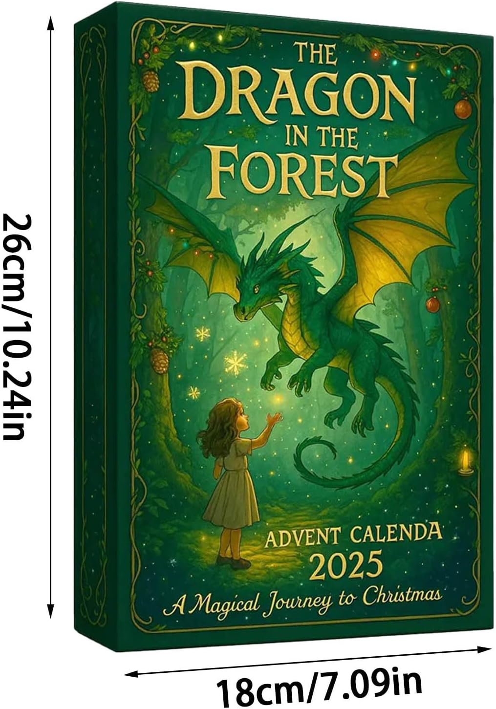 24-dniowy kalendarz adwentowy * Smok w lesie 2025, Kalendarz adwentowy smoka, 24-dniowy kalendarz adwentowy na święta Bożego Narodzenia - 3