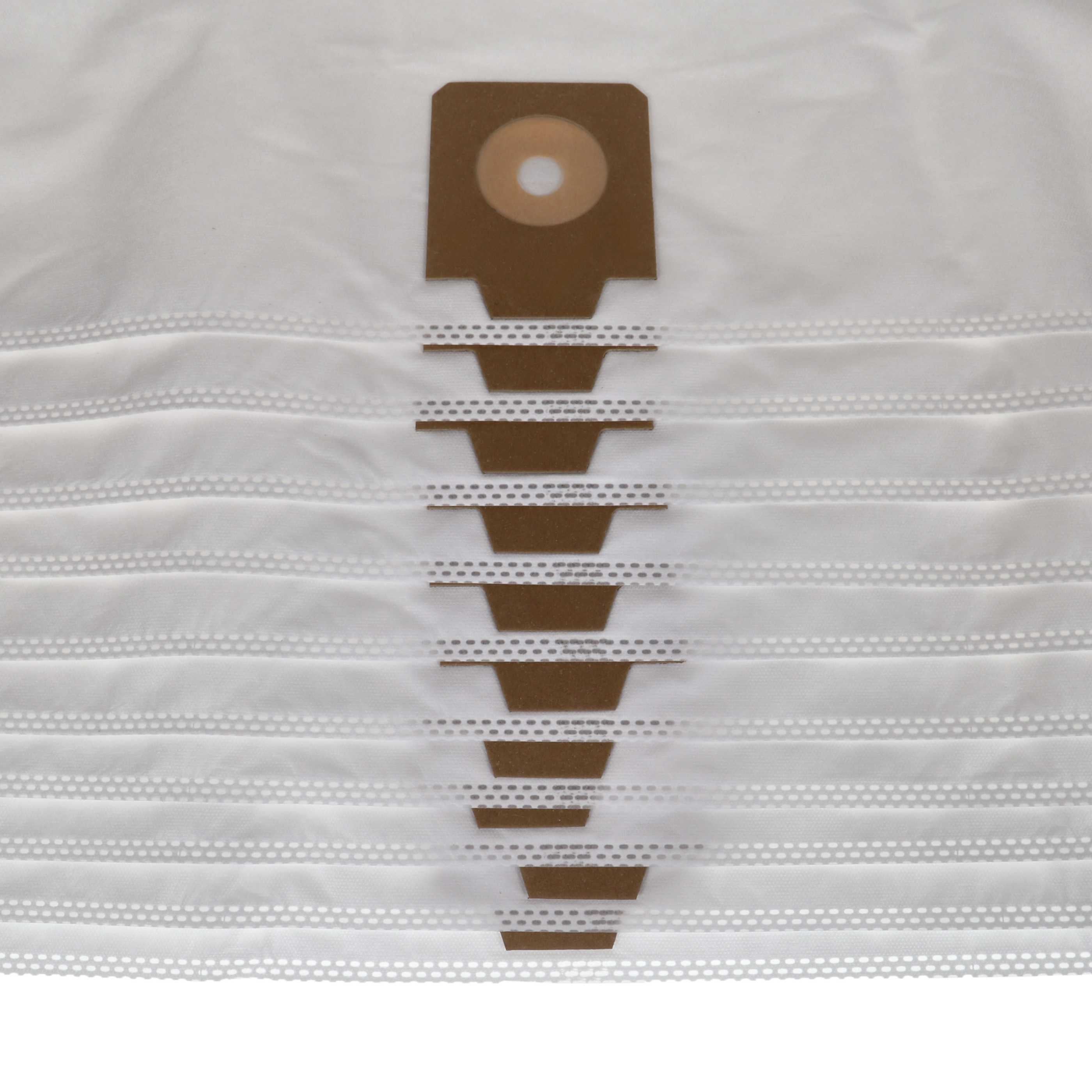 vhbw 20x Sacs compatible avec Columbus VP 9050 Comfort, Concept, Apollo aspirateur - microfibre non tissée, 75cm x 17cm blanc - 5