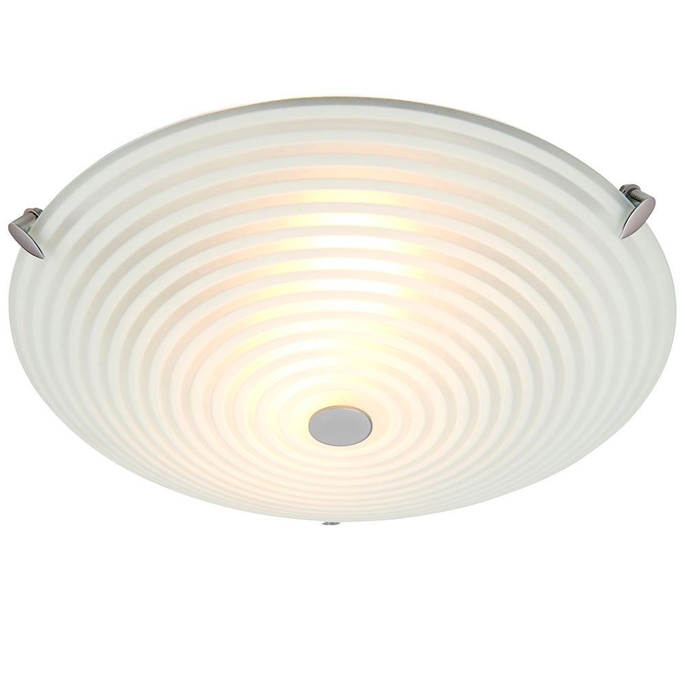 Plafon okrągły ROUNDEL biały matowy 2xE14x15W szkło wym:9,5x32x32cm IP20 Endon