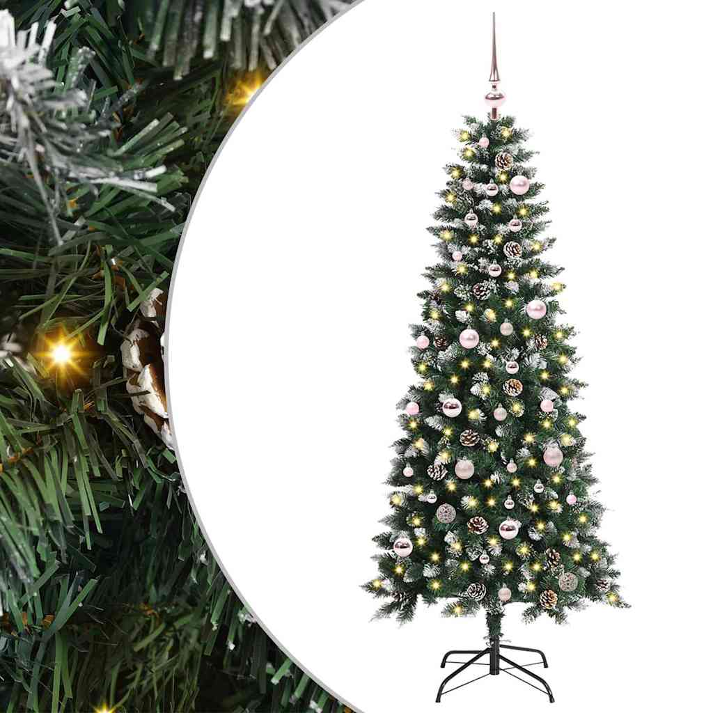 Sztuczna choinka Zielony 66 x 66 x 150 cm PVC, plastik i stal
