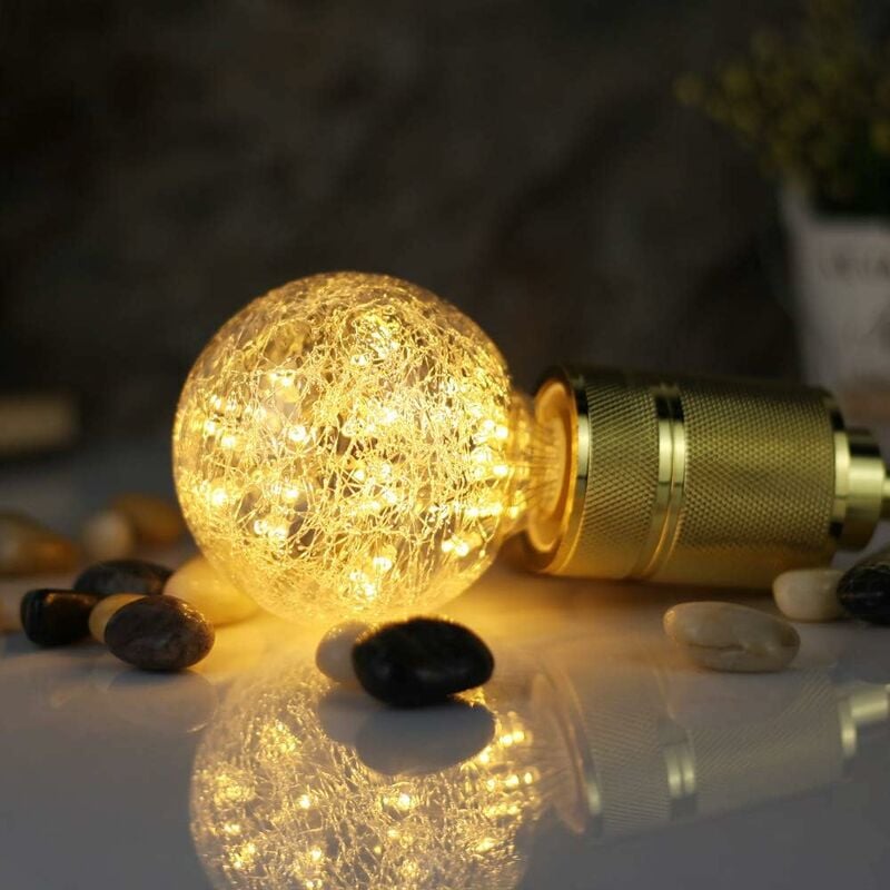 Led Ampoule Vintage Ampoule RGB Feu D'artifice Edison Ampoule 3W 220/240V E27 Ampoule Décorative (G80) [Classe énergétique G] - 4