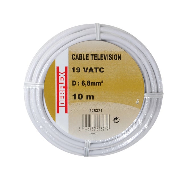 Câble Antenne TV 10 Mètres - Neuf Jamais Utilisé - Générique