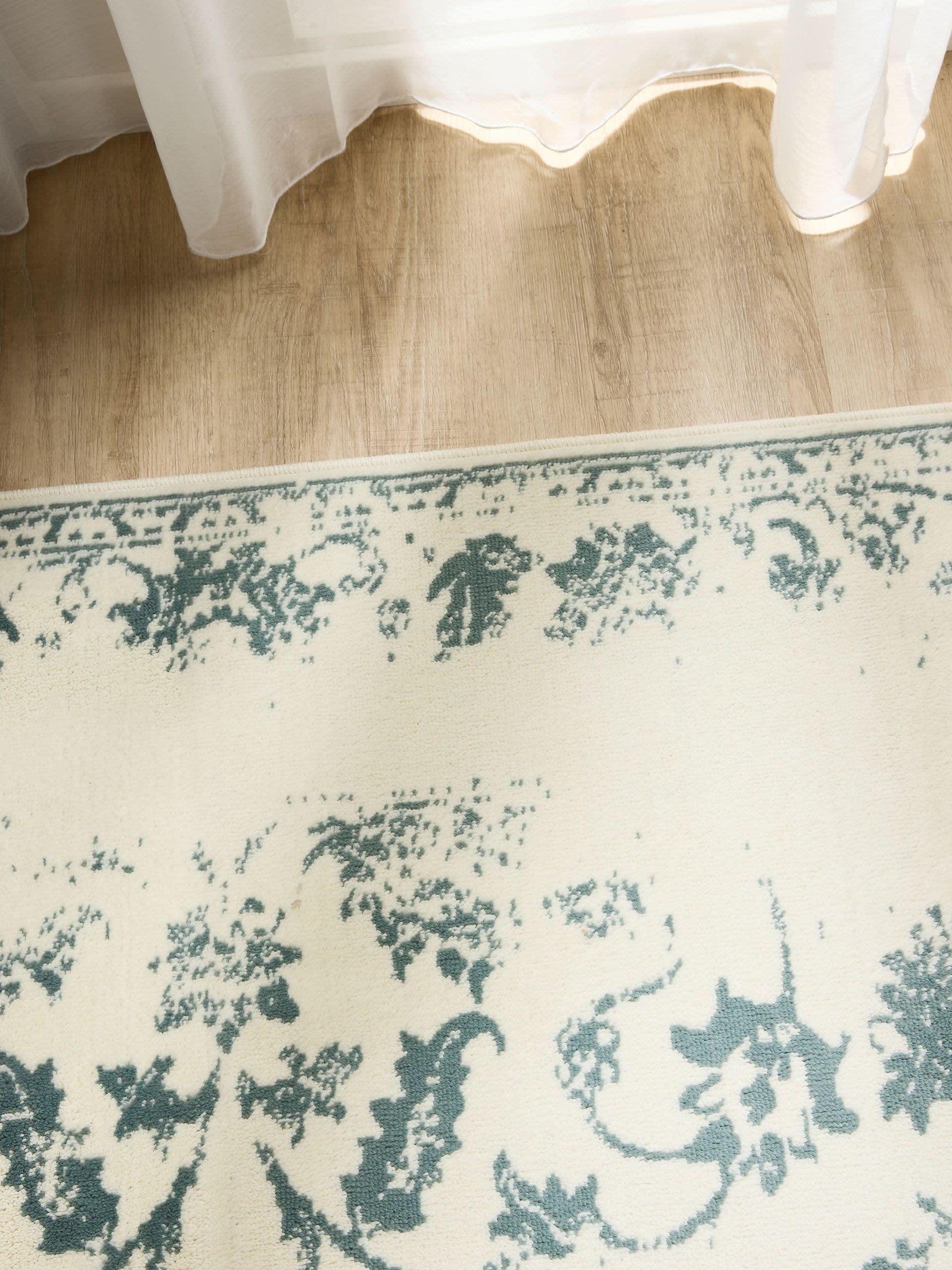BENUTA - Tapis Suki crème/menthe 200x300 cm - 4