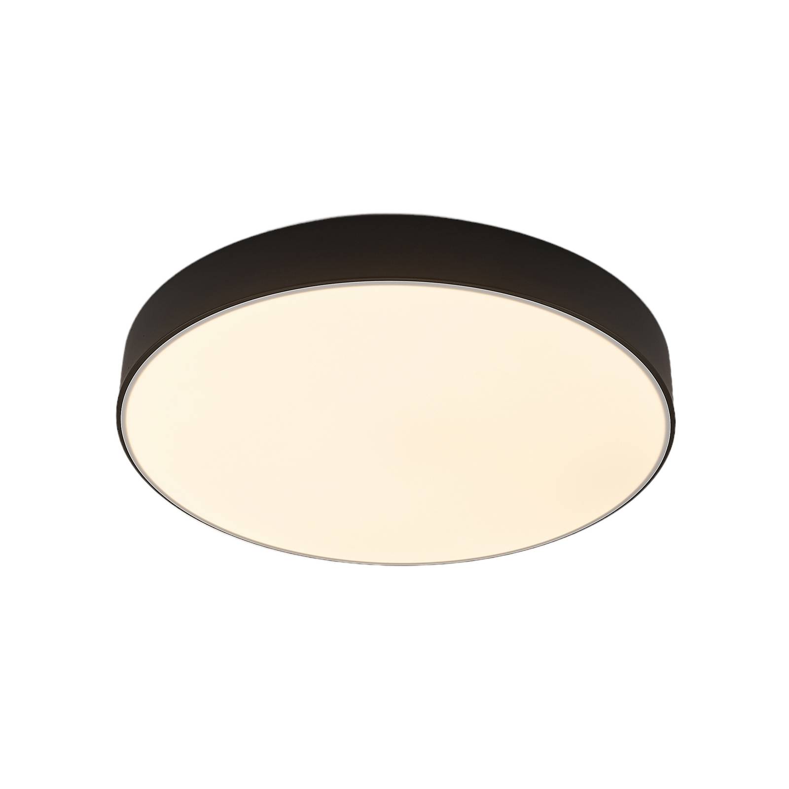 Lindby  Plafón Led Simera, Ø 50Cm, Metal, Lámpara Led, Plafón Led, Lámpara De Techo Negro , Leroy Merlin