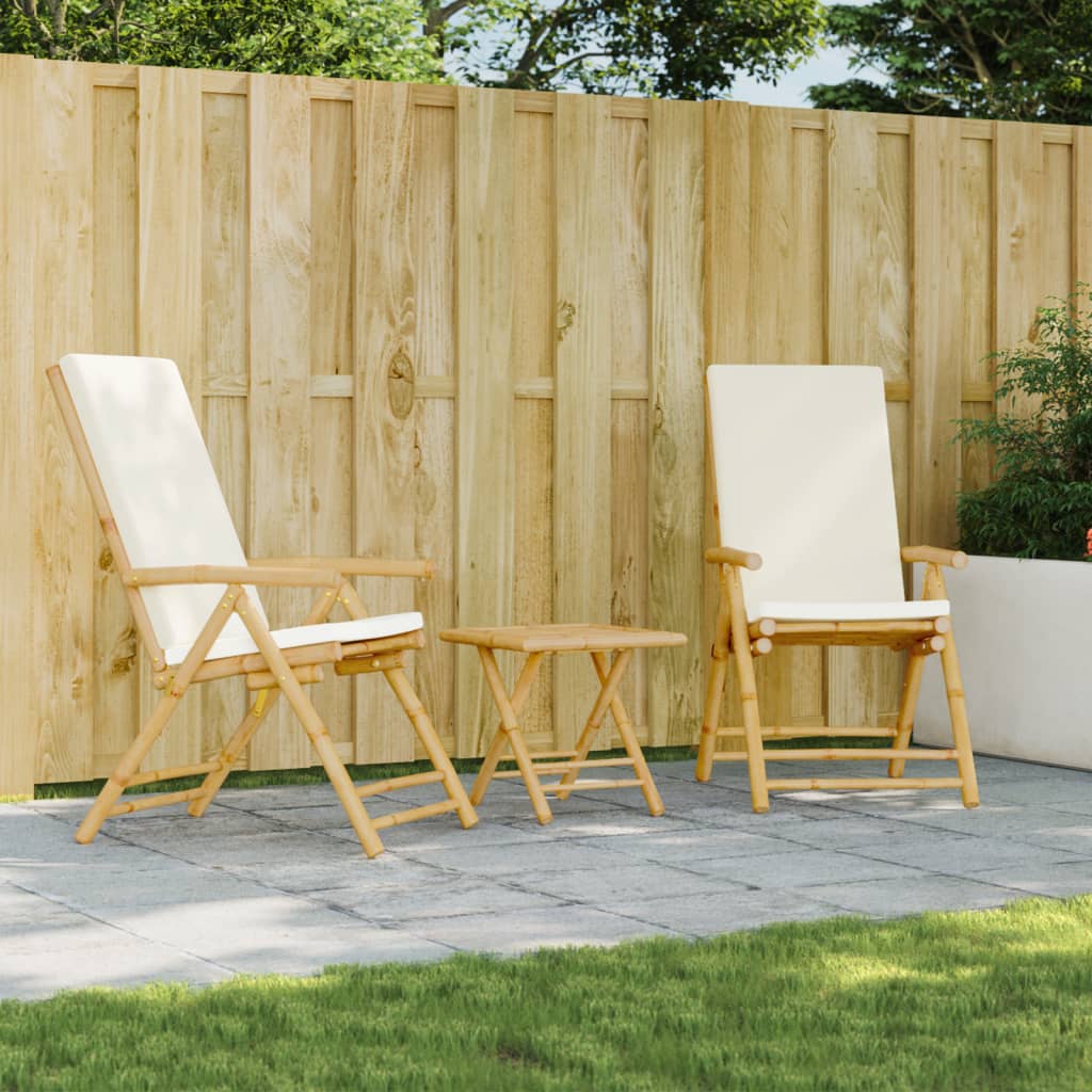 2 Chaises De Bistro Pliables En Acacia Massif - VidaXL