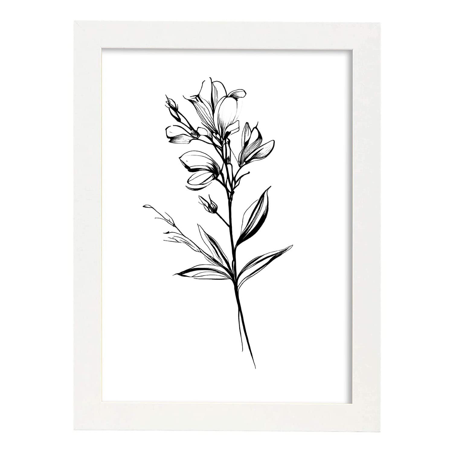 Déco Salon Nordique Set 6 Toiles Art Mural Minimaliste Picasso Animaux - Affiche Abstraite Scandinave 20x30cm Sans Cadre