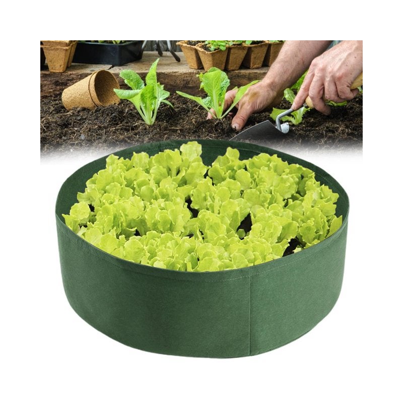 2 szt. Trwały i oddychający worek do uprawy roślin 127 * 30 cm, okrągłe wiadro do roślin, doniczka do sadzonek warzyw ogrodowych