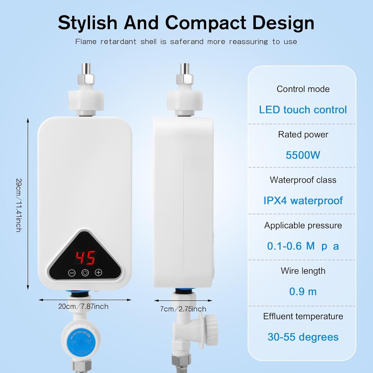 Mini Chauffe-eau électrique Neuf Sous Garantie – Acheté 01/2025, Jamais Servi