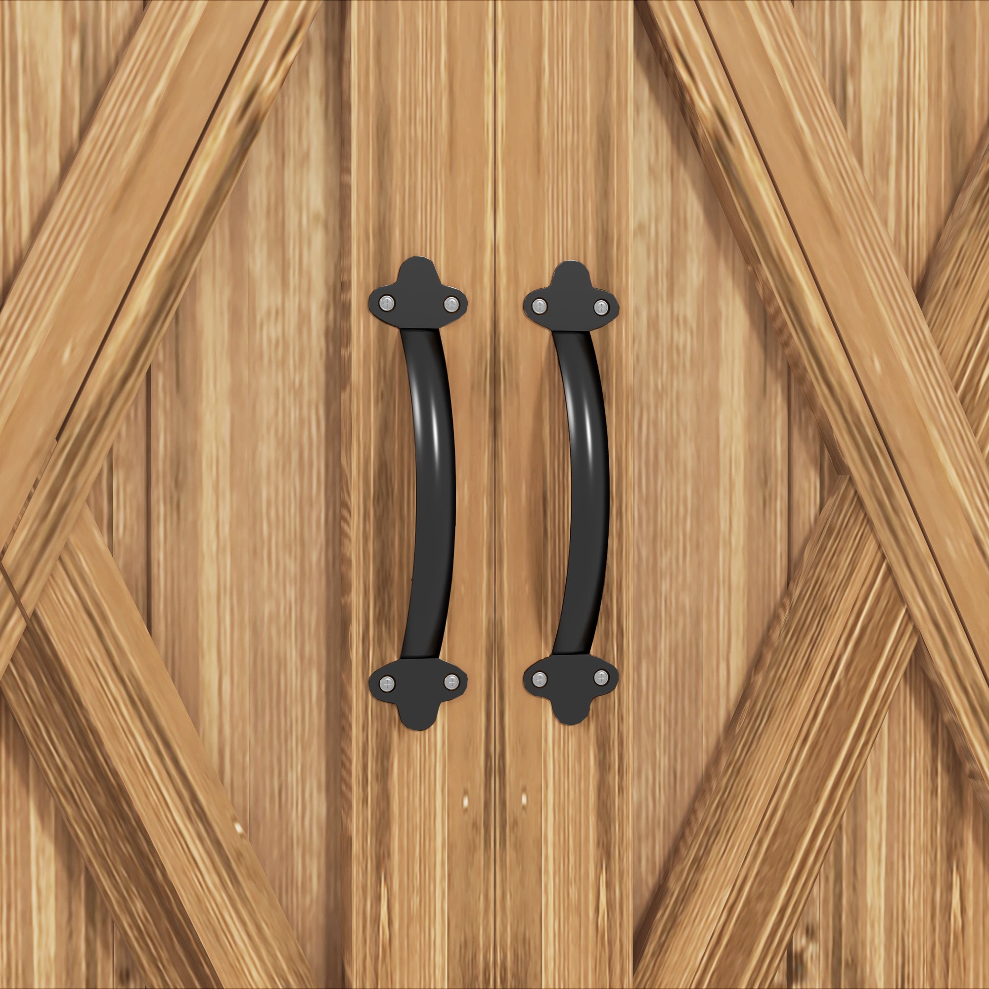 Outsunny Casetta da Giardino in Legno a 2 Ante con Maniglie in Stile Country, 77x55x72 cm, Marrone - 9