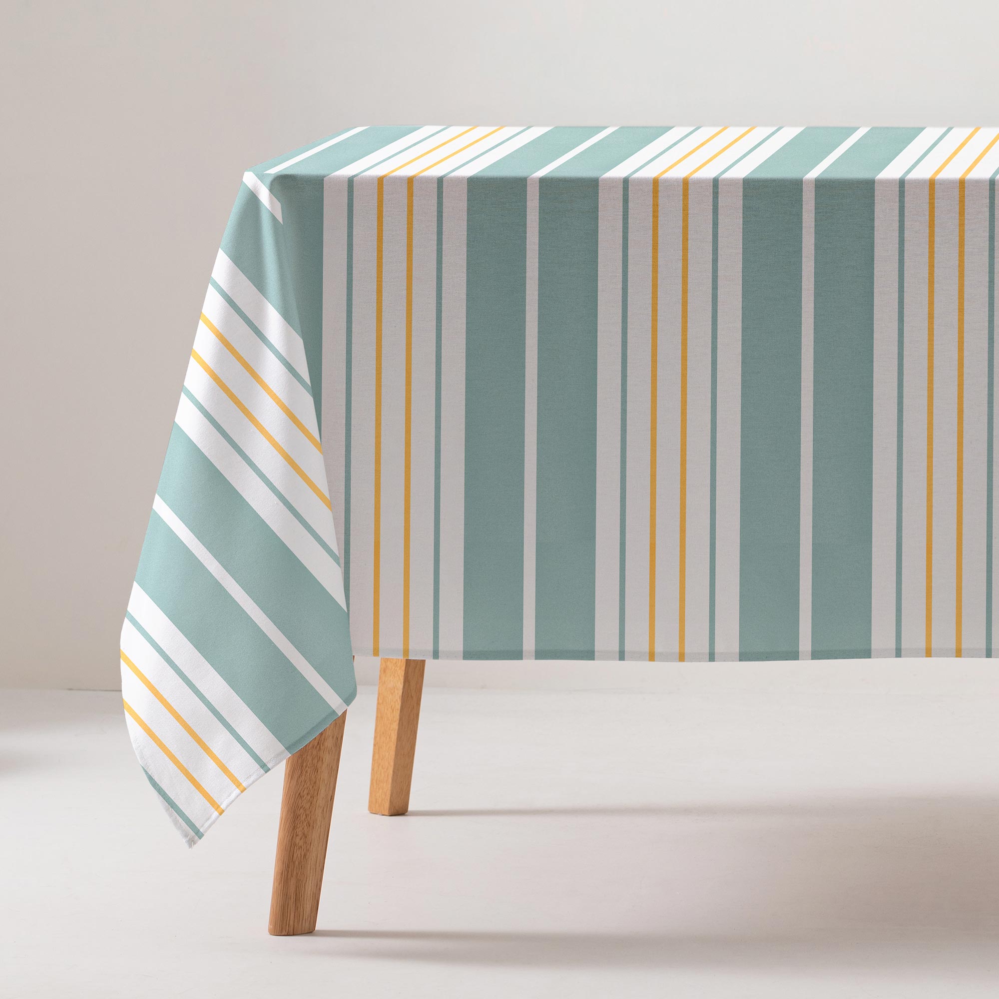 Mantel De Tela Para Mesa De Algodón Y Poliéster, Lavable, Fácil De