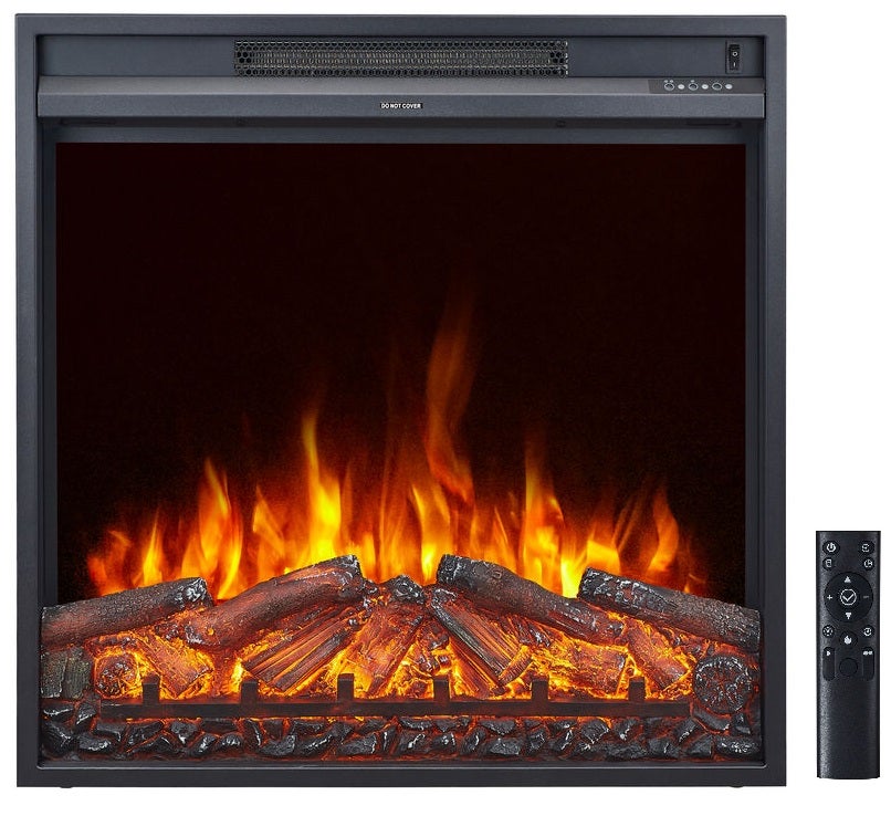 CHEMIN'ARTE - Insert électrique Oxford 2XL avec Effet flammes LED, Chauffage 2000W, programmation, télécommande - 4