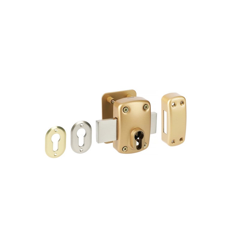 Verrou à profil européen 958E marron HERACLES C5 95800EM - 2