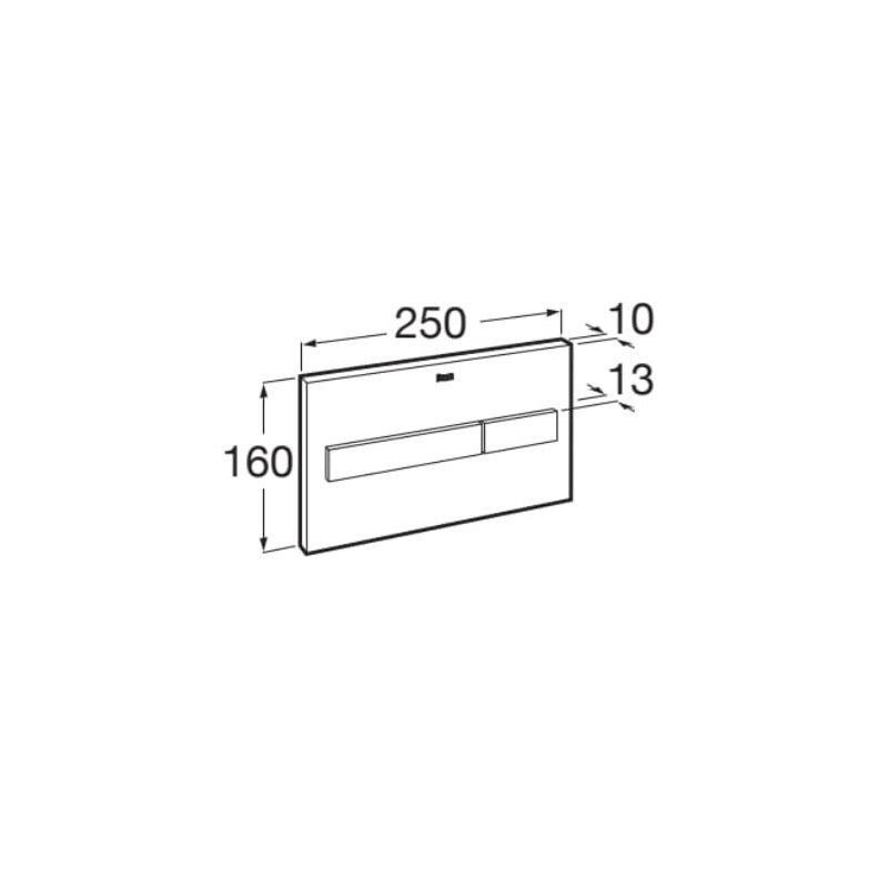 BÂTI SUPPORT ROCA DUPLO PACK CITERNE ENCASTRÉE ET BOUTON PL7 NOIR MAT C/ LE TOILETTE SUSPENDU ROUND SMART 52CM TOR 3 C/ SIÈGE FIN - 6