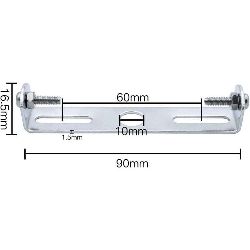 [4 pièces] support de plafonnier 90mm accessoires de lustre cadre de panneau de plafonnier et accessoires - 2