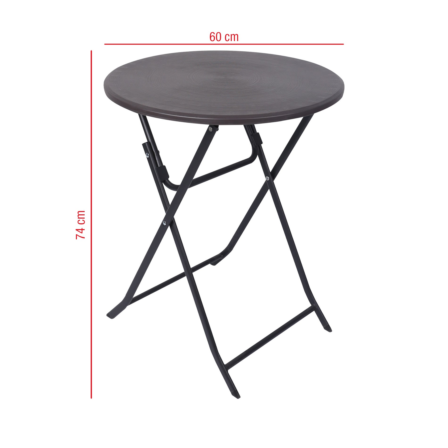 Rebecca Mobili Table de Jardin Pliante en Plastique effet Rotin pour Terrasse Exterieur - 2
