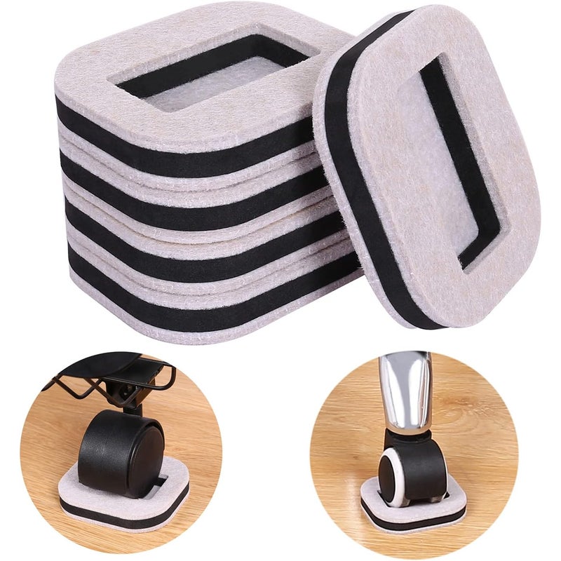 Opakowanie 15 szt. antypoślizgowych podkładek filcowych pod meble parkietowe, ciche i trwałe, zapobiegające zarysowaniom, kolor fasolowy