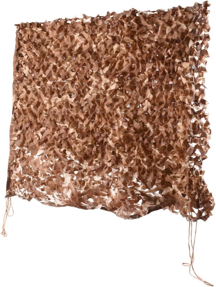 Prostokątna siatka zacieniająca - Siatka maskująca - Wzór kamuflażowy - 4x4m - Pustynia