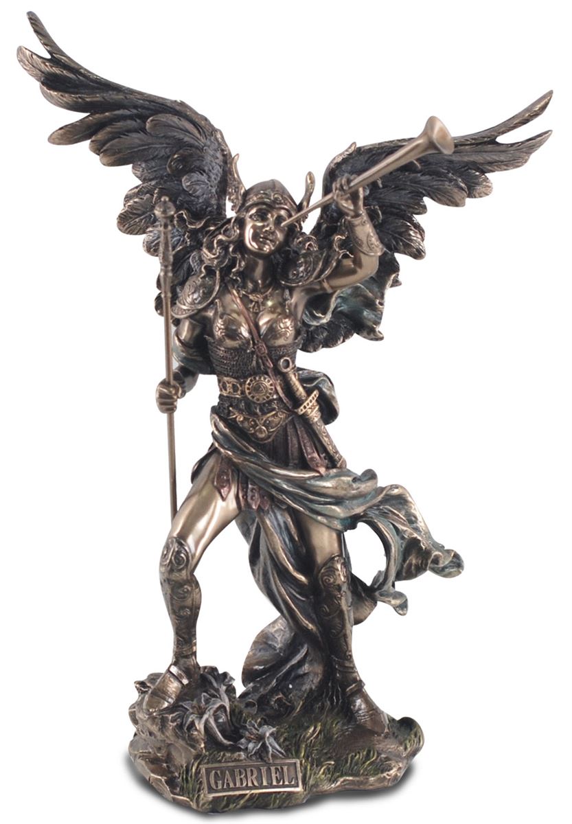 By sigris figura del arcángel gabriel con trompeta figuras bronce colección clásico signes grimalt decor and go