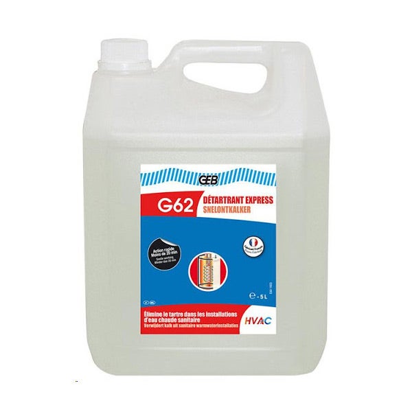 G62 GEB Détartrant express installations ECS - 5L
