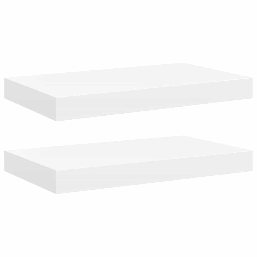 vidaXL Étagères murales flottantes 2 pcs blanc 40x23,5x3,8 cm MDF - 2