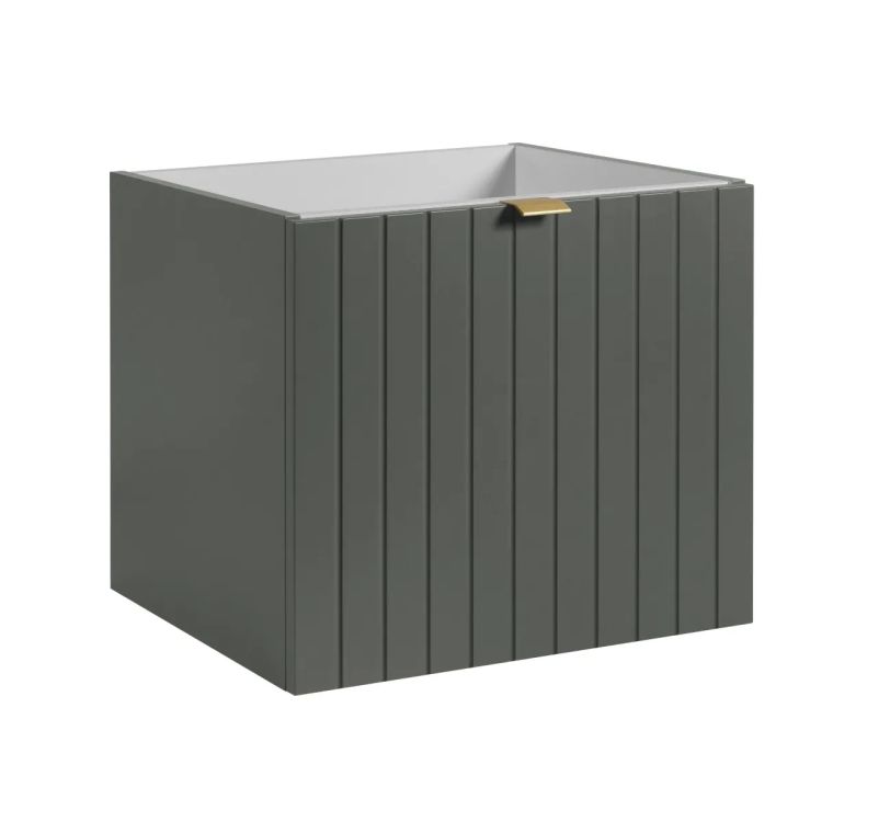 Szafka pod umywalkę HARMO 50 cm szaro-zielony półmat bez umywalki