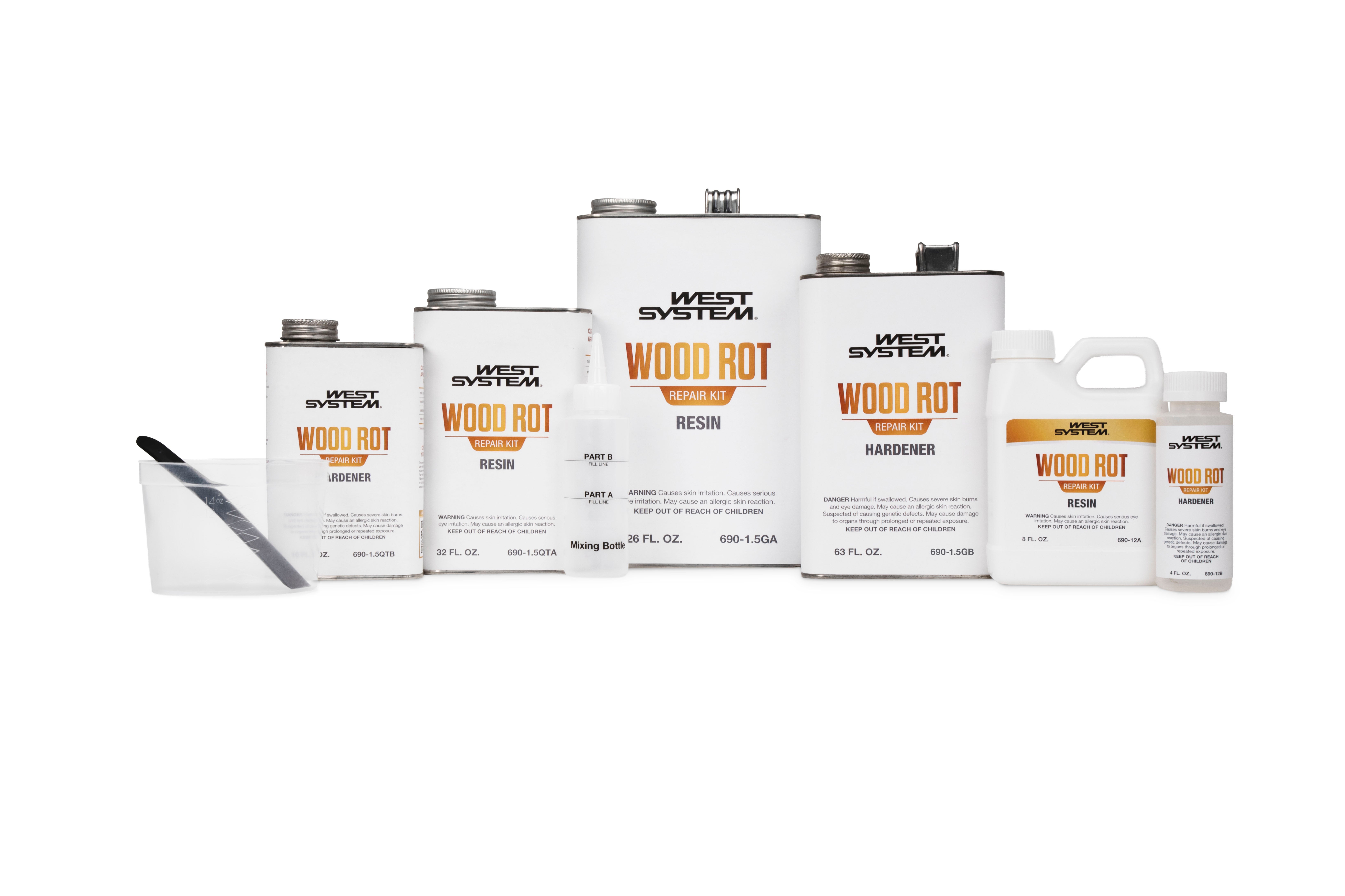 Wood Rot Repair Kit WEST SYSTEM® – Resina epoxi para madera podrida 6L ...