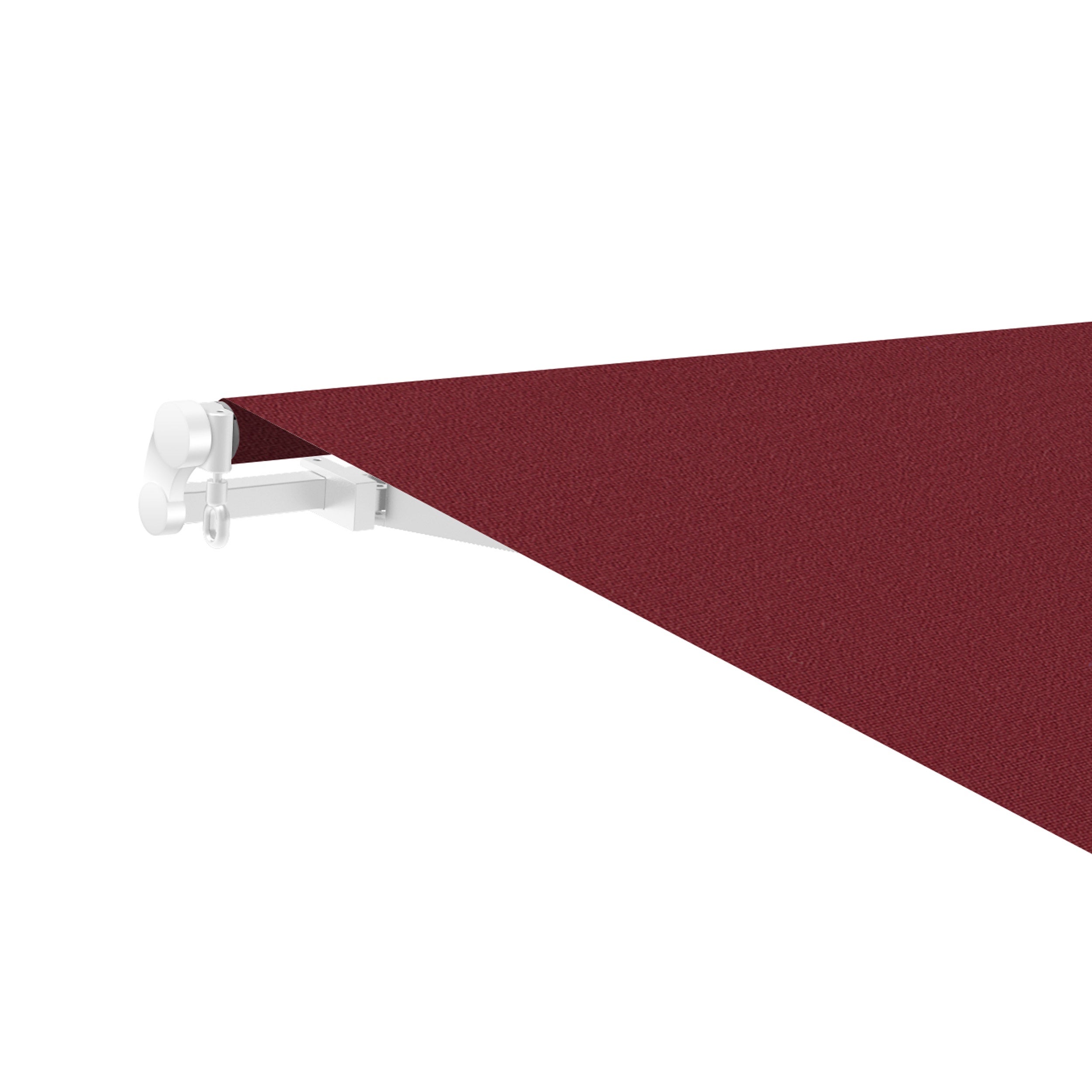 Tenda da Sole Manuale 2,5x2m Granata - Telo Poliestere – Struttura in Alluminio Inclinazione Regolabile - 3