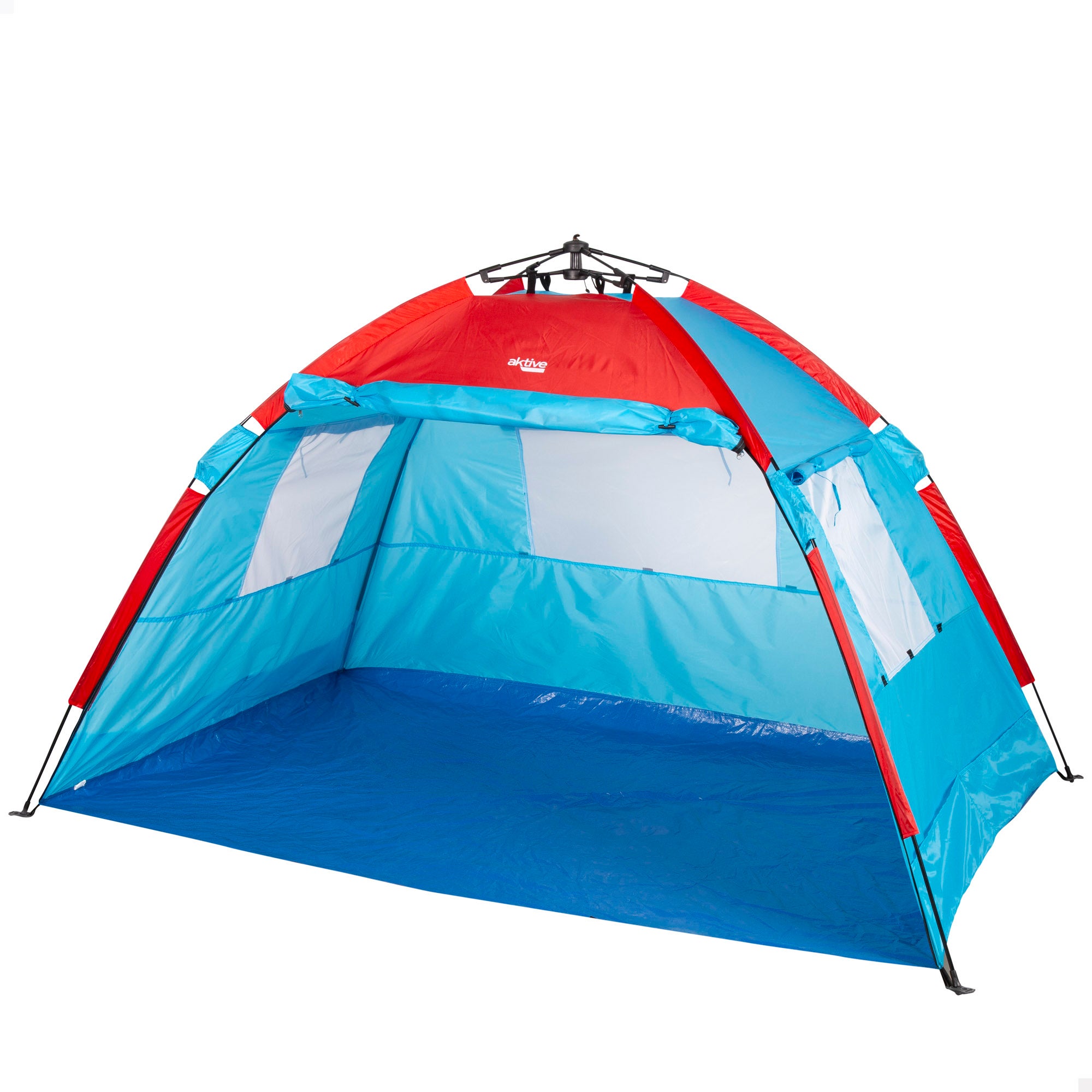 Aktive paravientos y carpa de playa para 4 personas c/suelo, puerta y ventanas