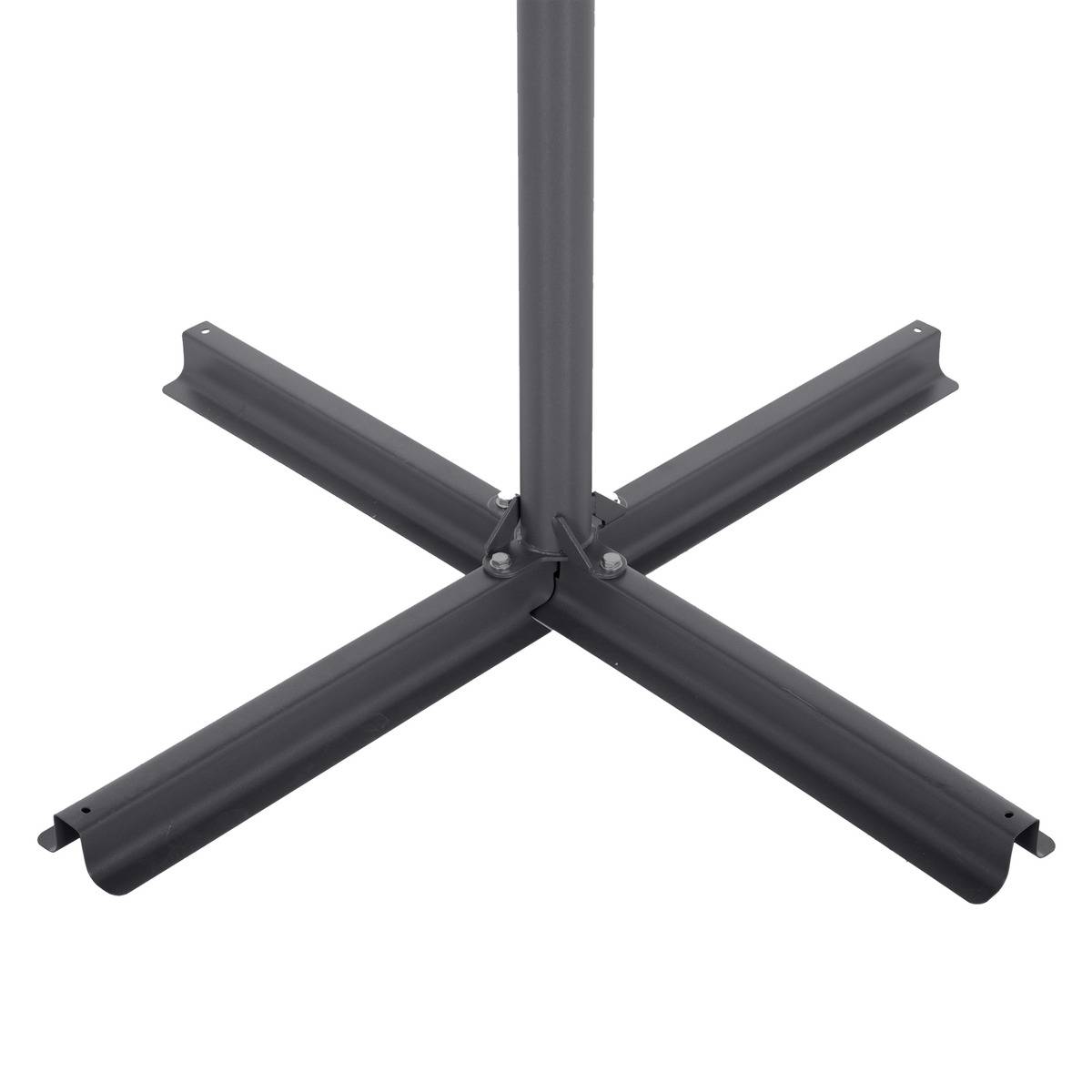 Parasol déporté rond Janeiro Bleu canard - Hespéride - 5