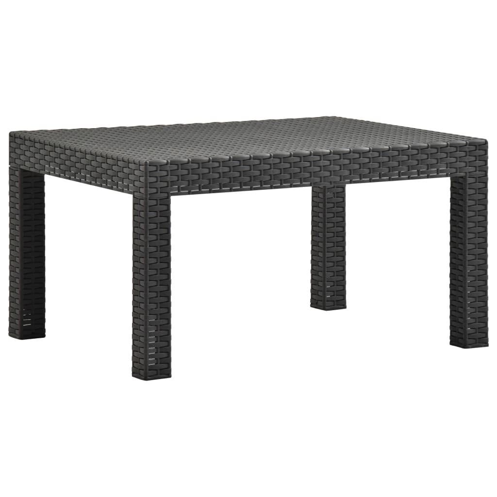 Maison Exclusive - Set Divani da Giardino 2 pz con Cuscini in Rattan PP Antracite - 8