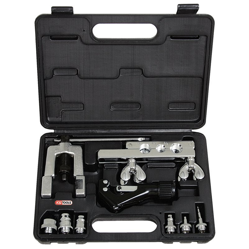 KS Tools 122.1100 Set p.preparazione tubi p.impianti di condizionamento 1/8"-3/4",10pz.