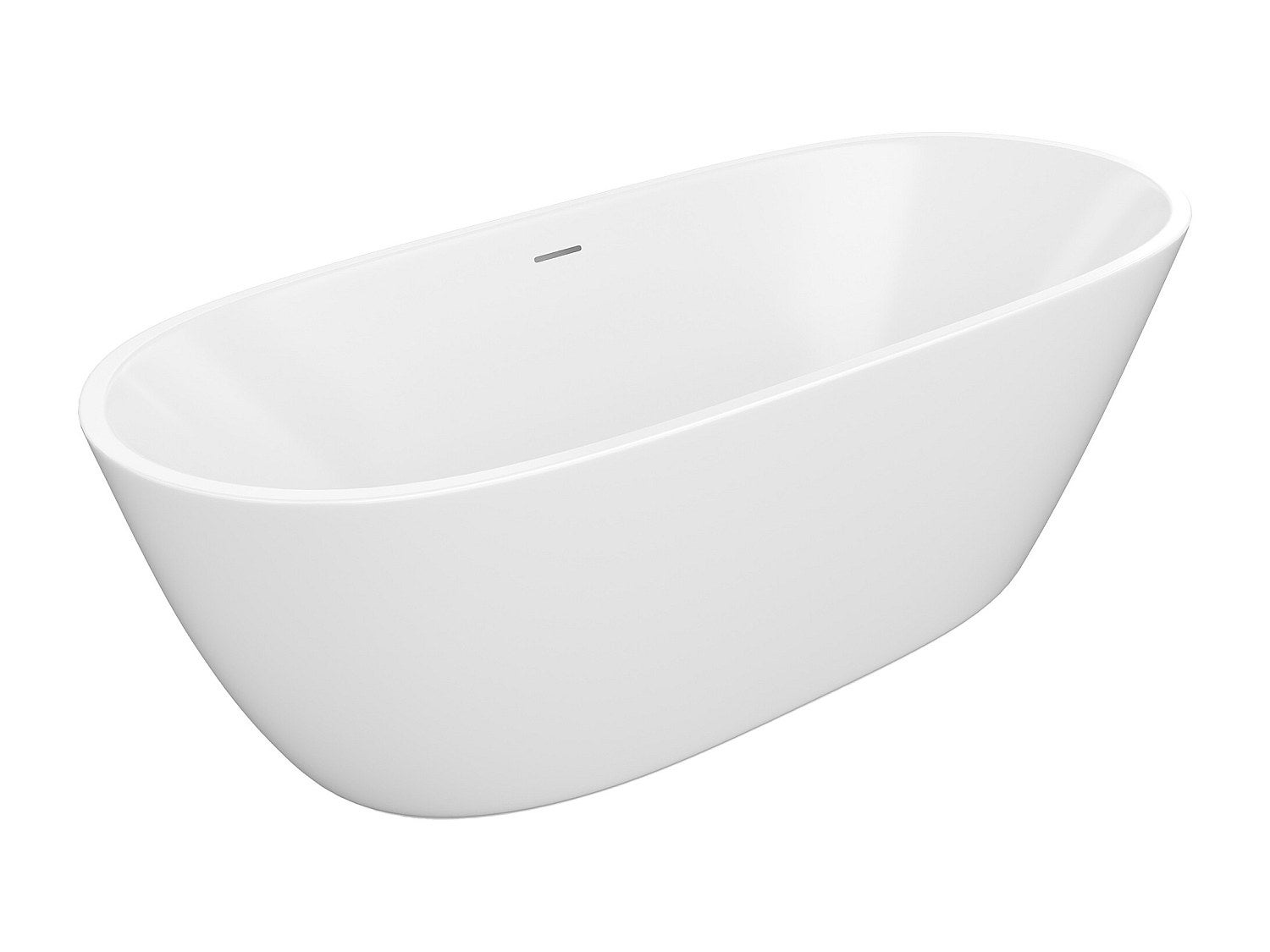 Wanna wolnostojąca biała - 217 l - Akryl - 180 x 75 x 57 cm - SAROFA