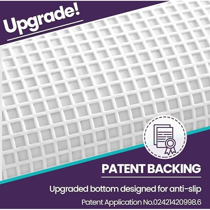 Tapis Salle de Bain Antidérapant 5080cm , Super Absorbant, Design Moderne, Lavable en Machine, pour Baignoire, Douche, Chambres, Beige - 5