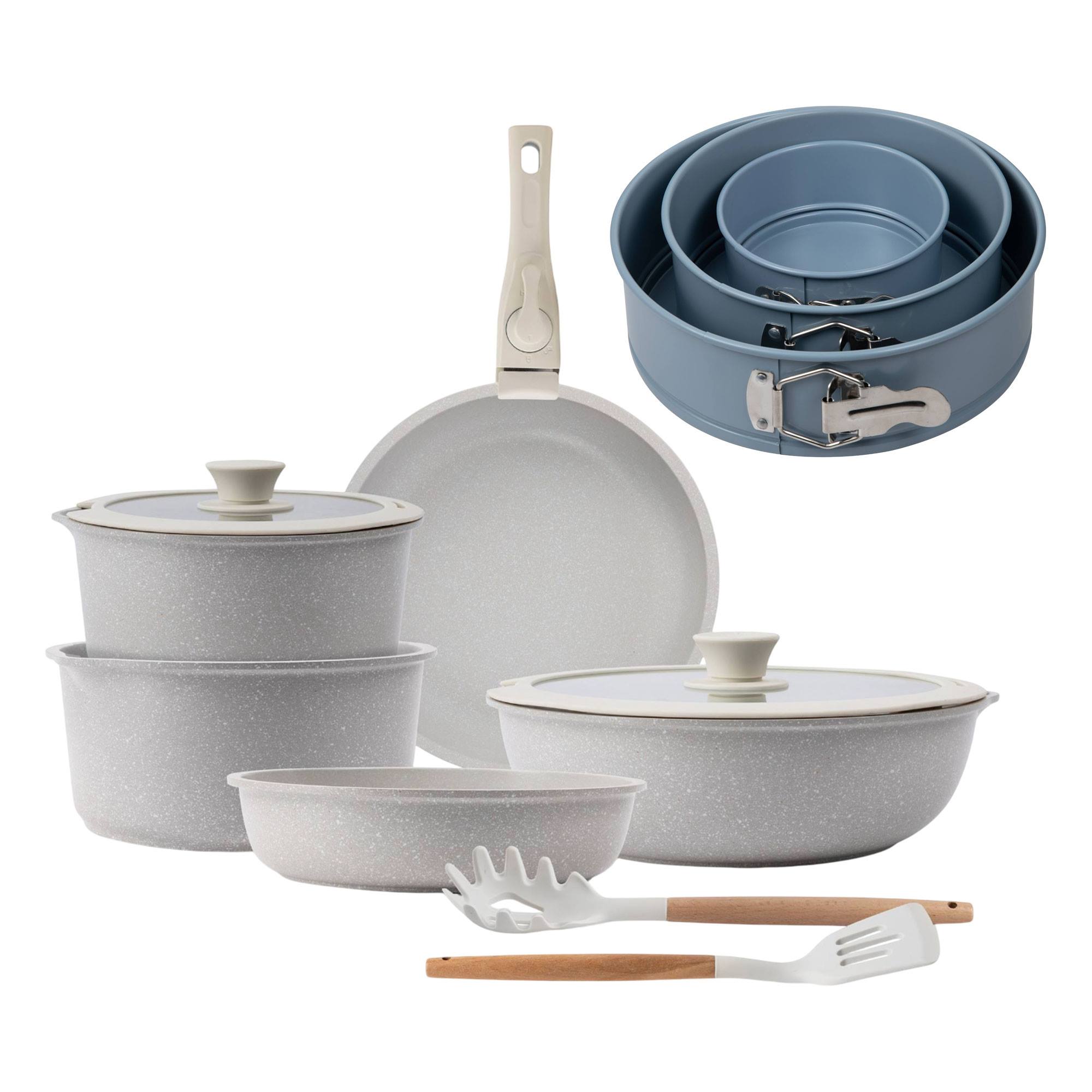 Berghoff Set 12 Pentole In Acciaio Inox Satinato - Adatte A Induzione, Con Coperchi