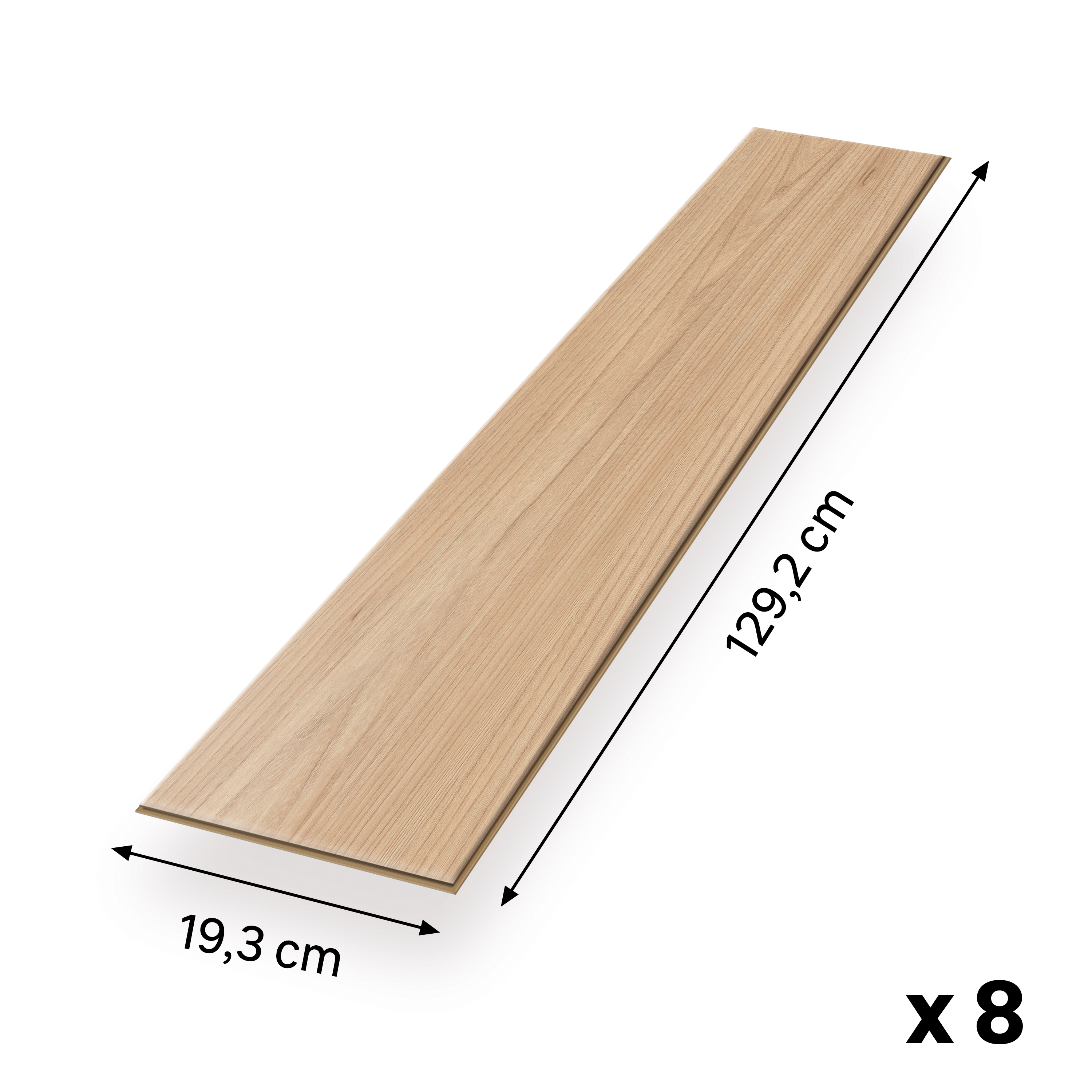 EGGER Sol stratifié NatureSense Aqua EL1242 Acacia Sheffield naturel 1292 x 193 x 8mm - 2