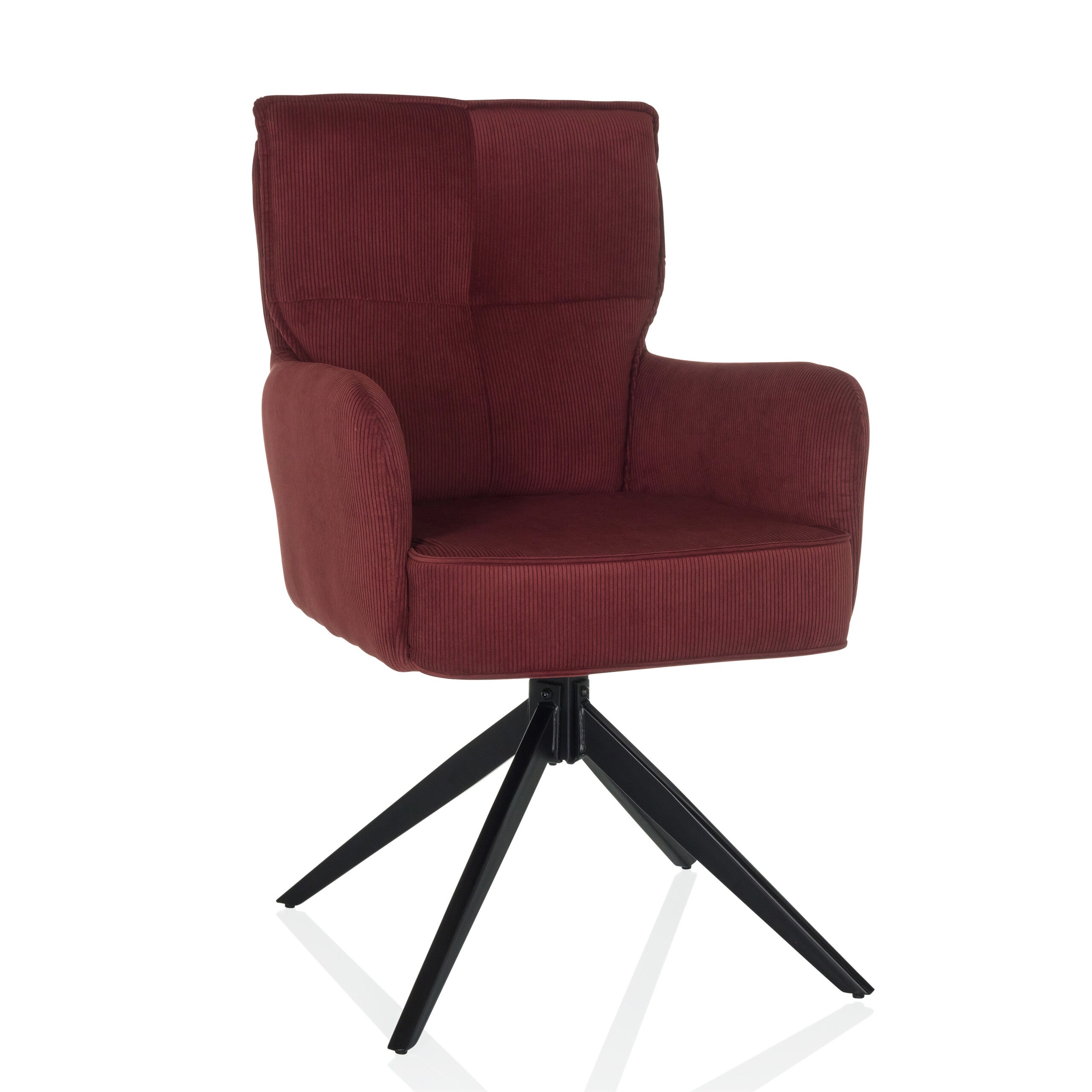 Krzesło tapicerowane TARUGO Czerwony hjh LIVING