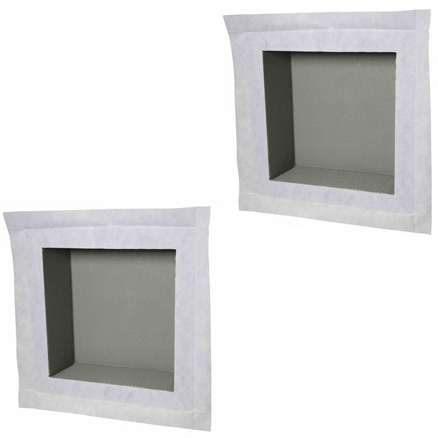 Duo de niches à carreler étanche - Format intérieur 40 x 40 cm - 15 cm de profondeur