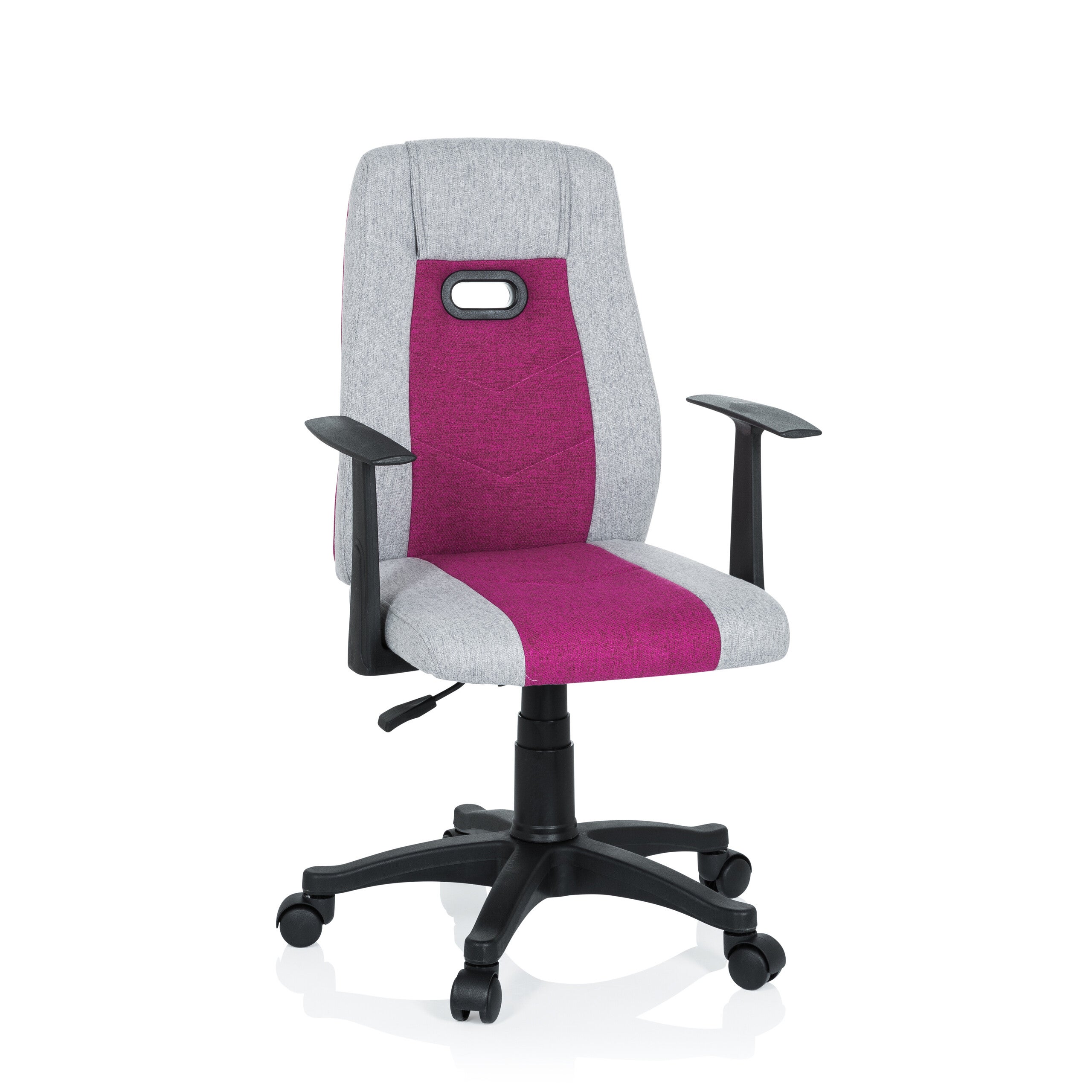 Krzesło obrotowe dla dzieci KIDDY EXTRA Szary / różowy hjh OFFICE