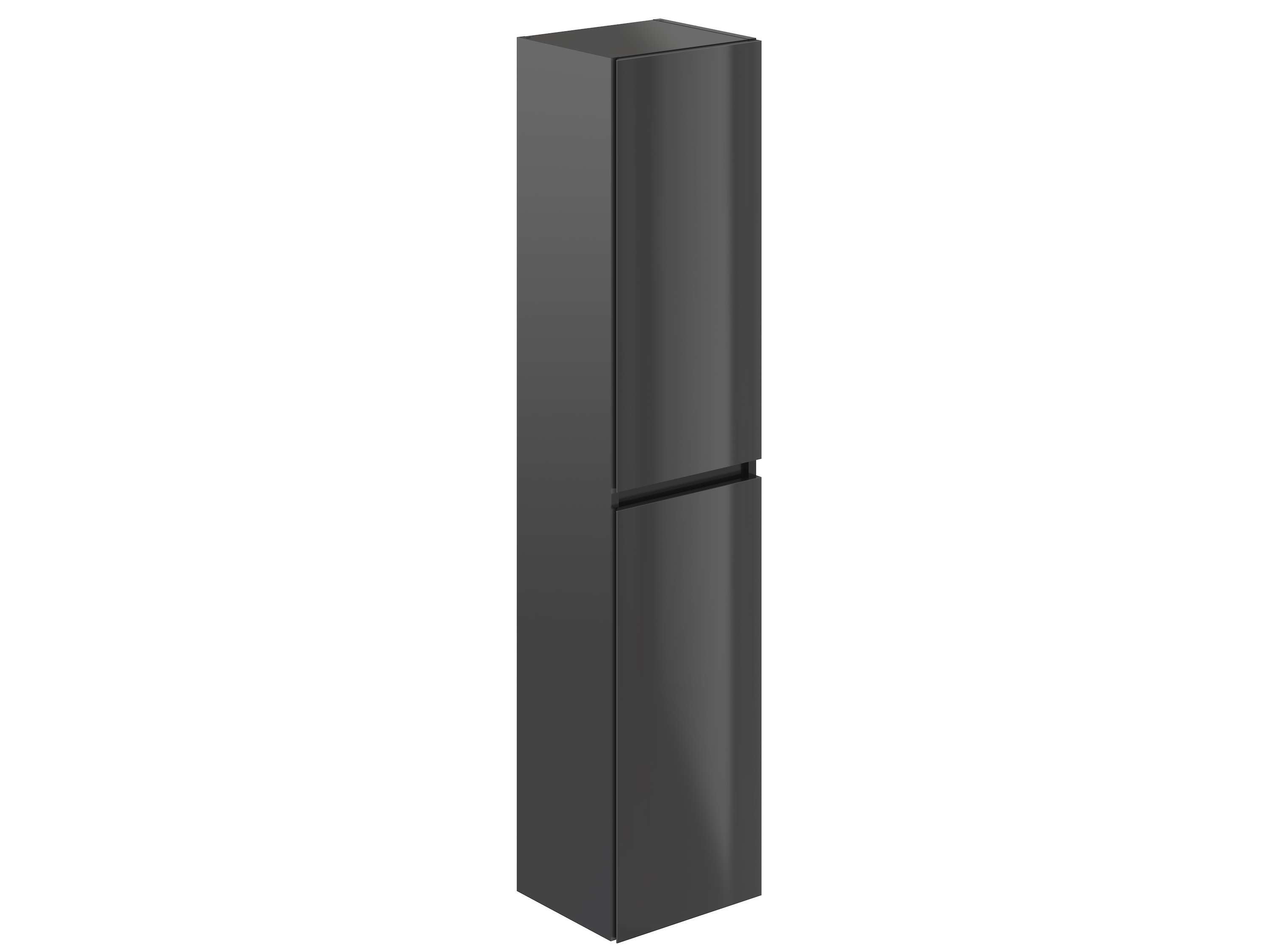 Colonne de salle de bain NELI 2 portes 140x30x27 cm gris anthracite T-BATH - 2