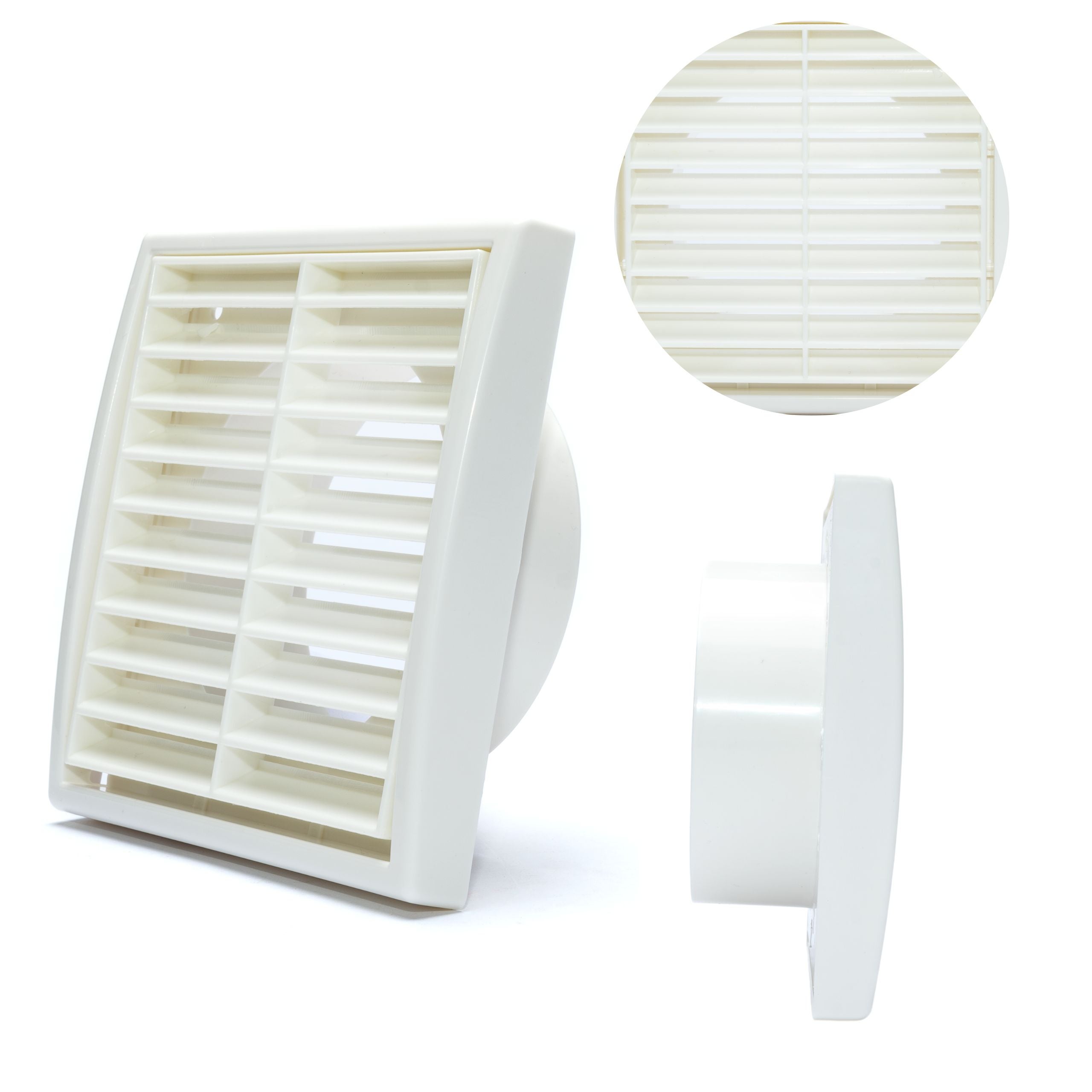 Kratka wentylacyjna Osłona BIAŁA 14x14 kwadratowa ŁAZIENKOWA KUCHENNA