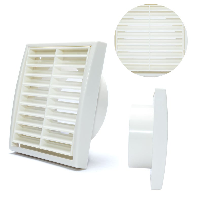 Kratka wentylacyjna Osłona BIAŁA 14x14 kwadratowa ŁAZIENKOWA KUCHENNA